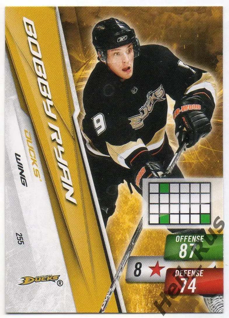 Хоккей. Карточка Bobby Ryan/Бобби Райан (Anaheim Ducks / Анахайм Дакс) НХЛ/NHL