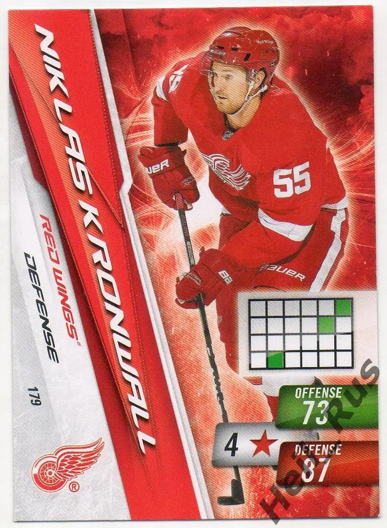 Хоккей. Карточка Niklas Kronwall / Никлас Кронвалль (Detroit Red Wings) НХЛ/NHL
