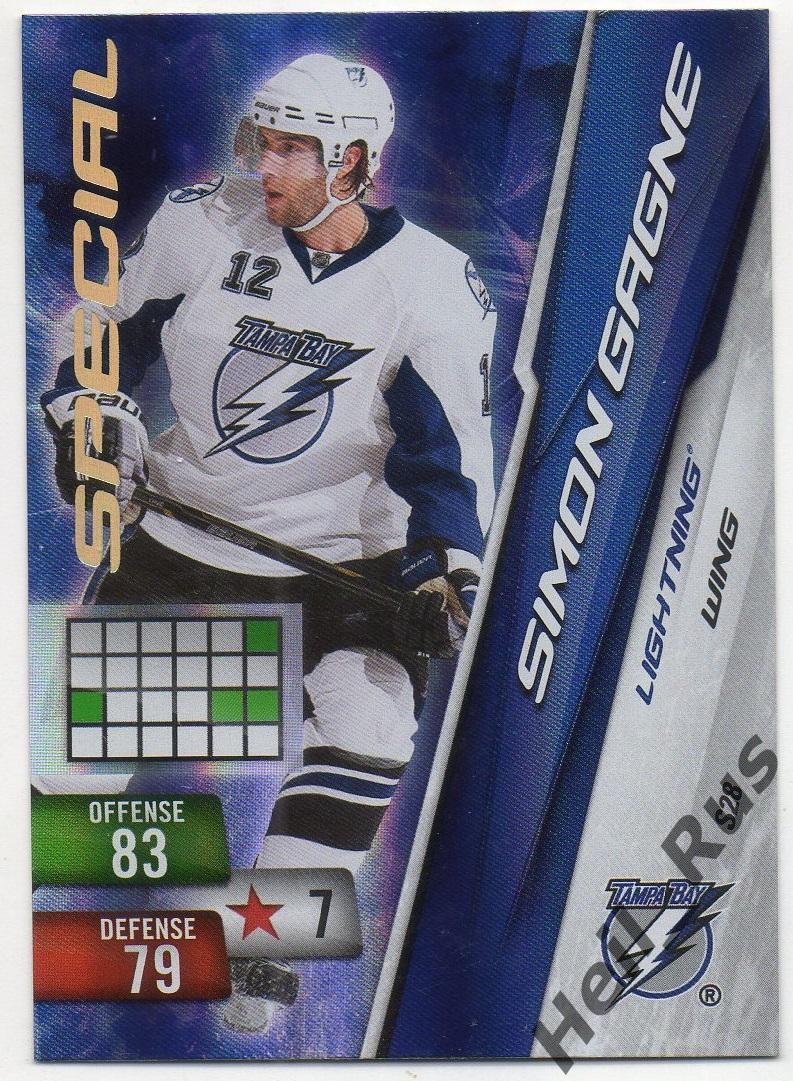 Хоккей. Карточка Simon Gagne/Симон Ганье (Tampa Bay Lightning/Тампа-Бэй) НХЛ/NHL