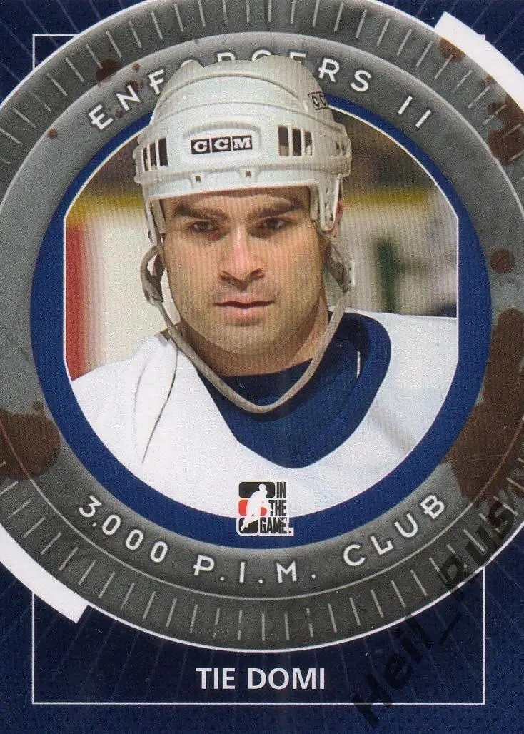 Хоккей Карточка Tie Domi/Тай Доми Toronto Maple Leafs/Торонто Мейпл Лифс НХЛ/NHL
