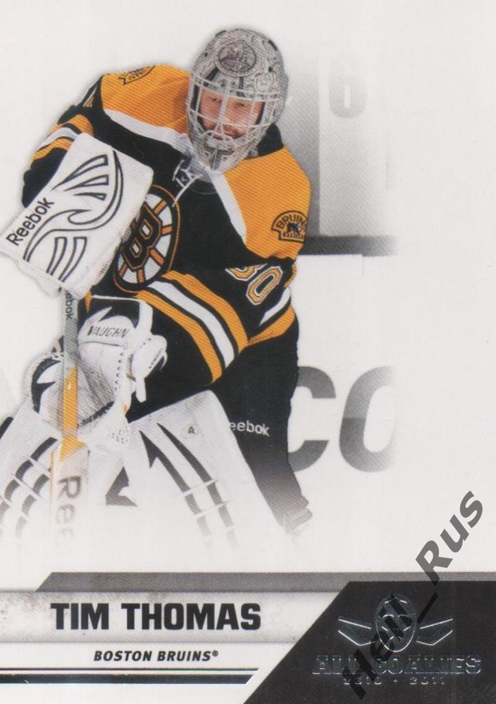 Хоккей. Карточка Tim Thomas / Тим Томас (Boston Bruins/Бостон Брюинз) НХЛ/NHL