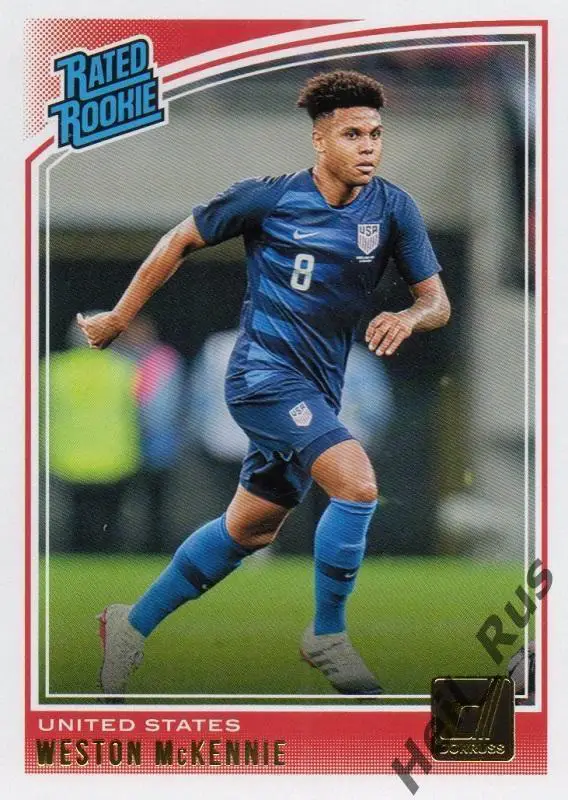 Футбол. Карточка Weston McKennie/Уэстон Маккенни (USA/США, Ювентус, Шальке 04)