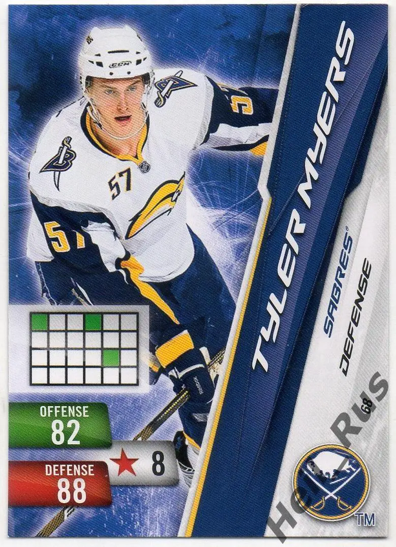 Хоккей Карточка Tyler Myers/Тайлер Майерс Buffalo Sabres/Баффало Сейбрз НХЛ/NHL