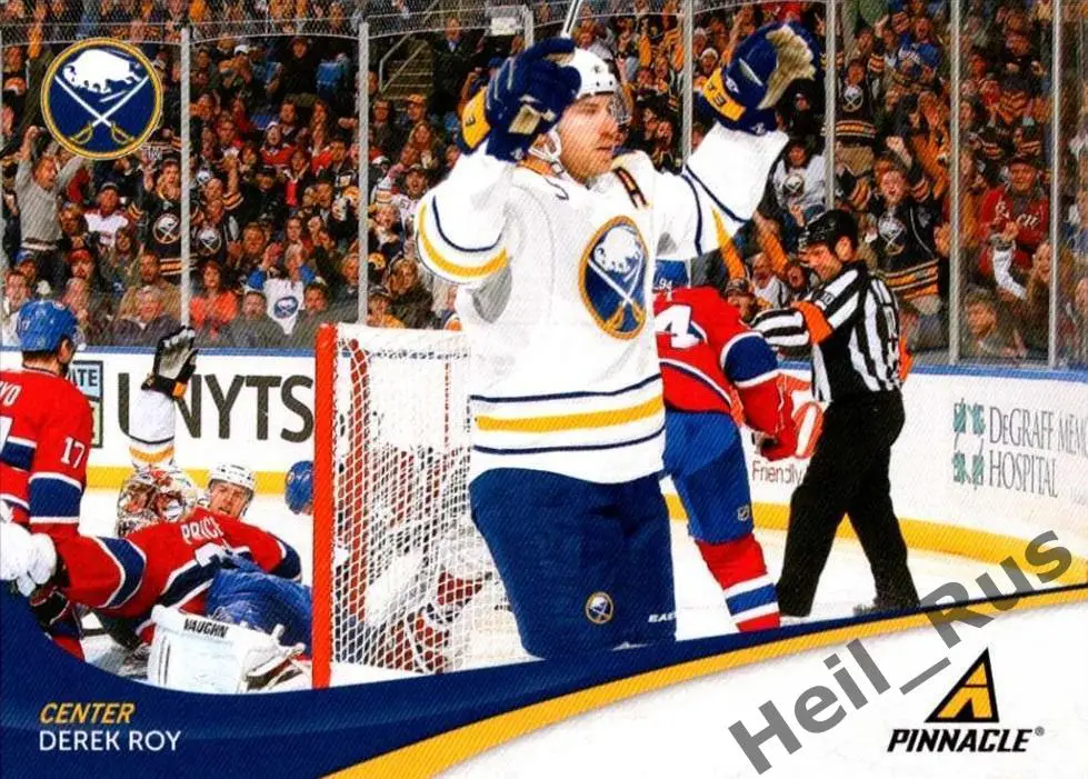 Хоккей; Карточка Дерек Рой (Buffalo Sabres, Авангард Омск, Трактор) НХЛ/NHL, КХЛ