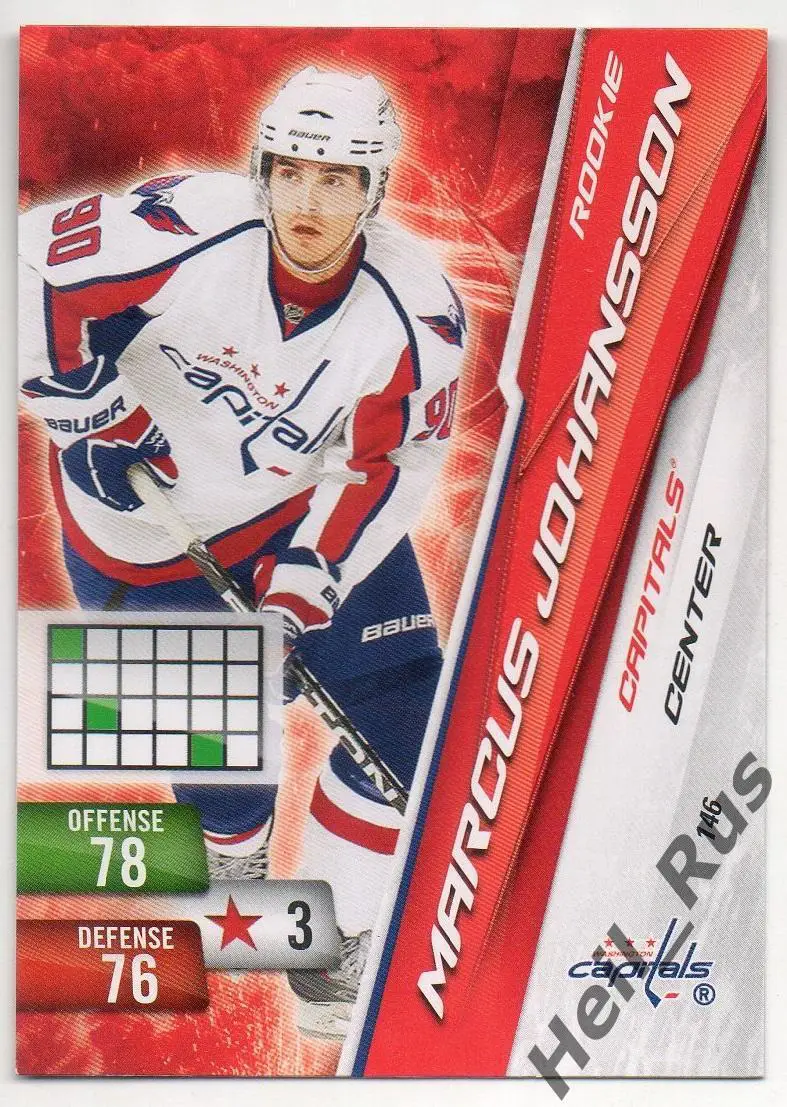 Хоккей; Карточка Marcus Johansson/Маркус Юханссон (Washington Capitals) НХЛ/NHL