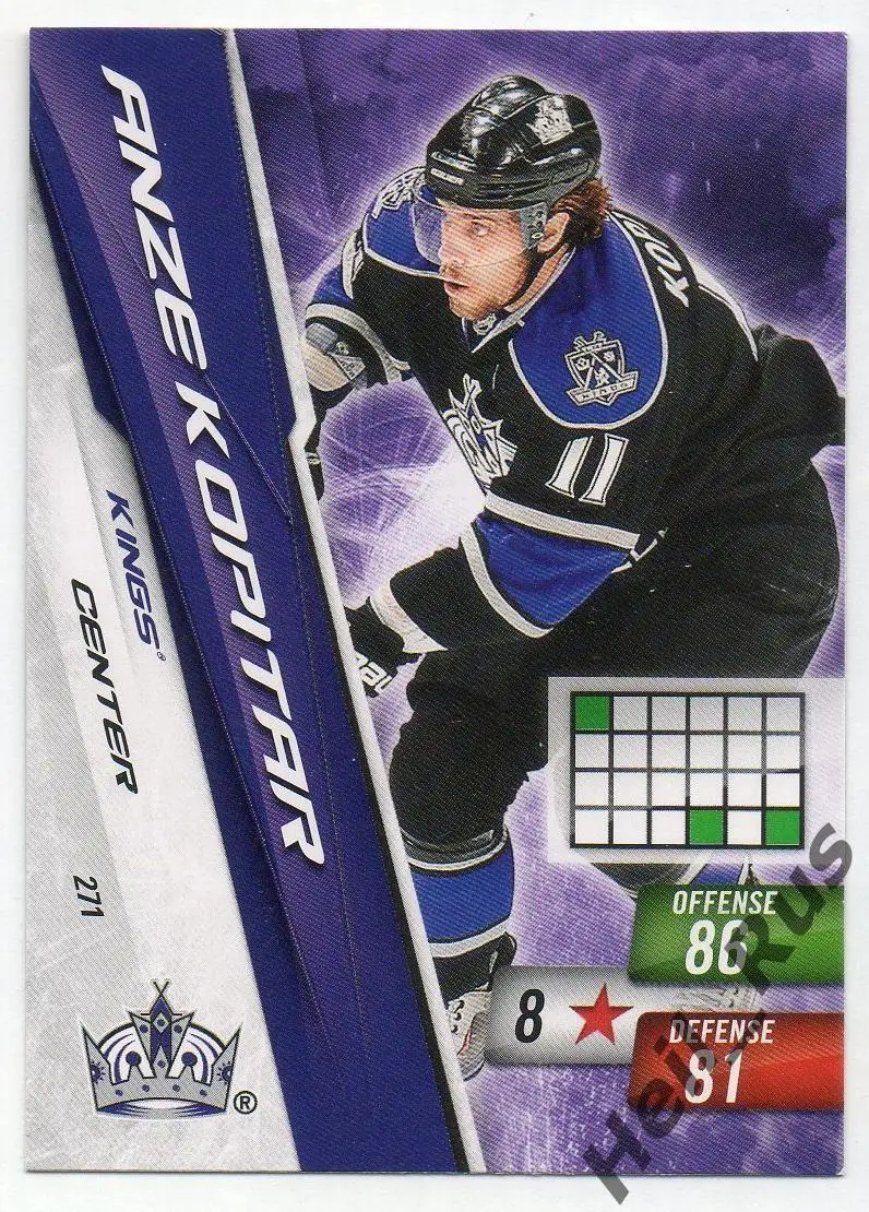 Хоккей; Карточка Anze Kopitar/Анже Копитар (Los Angeles Kings / Кингз) НХЛ/NHL