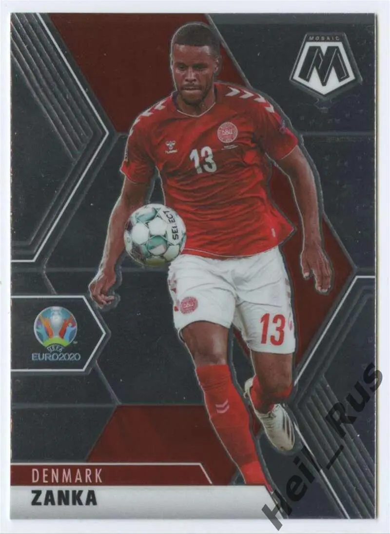Футбол Карточка Zanka/Занка (Дания, Брентфорд, Копенгаген) Euro/Евро 2020 Panini