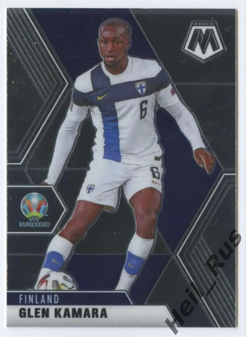 Футбол Карточка Glen Kamara/Глен Камара Финляндия, Арсенал Euro/Евро 2020 Panini
