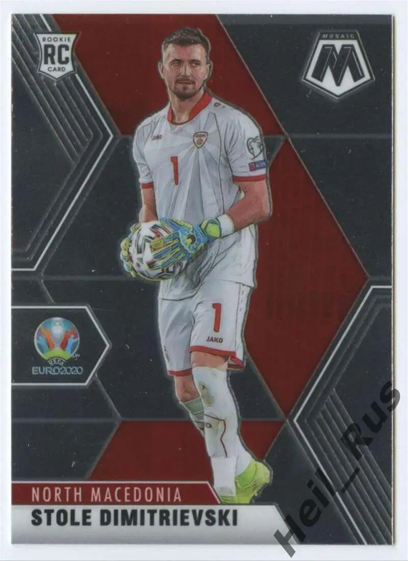 Футбол. Карточка Столе Димитриевский (Северная Македония) Euro/Евро 2020 Panini