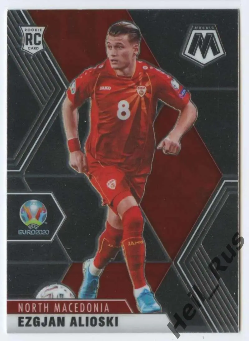 Футбол Карточка Эзджан Алиоски (Северная Македония) Euro/Евро 2020 Panini/Панини