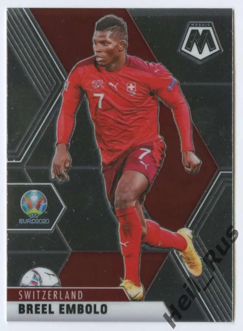 Футбол. Карточка Брель Эмболо Швейцария, Шальке 04, Монако Euro/Евро 2020 Panini