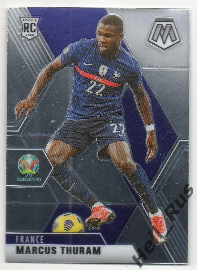 Футбол. Карточка Маркус Тюрам (Франция, Боруссия Менхенгладбах) Euro/Евро 2020