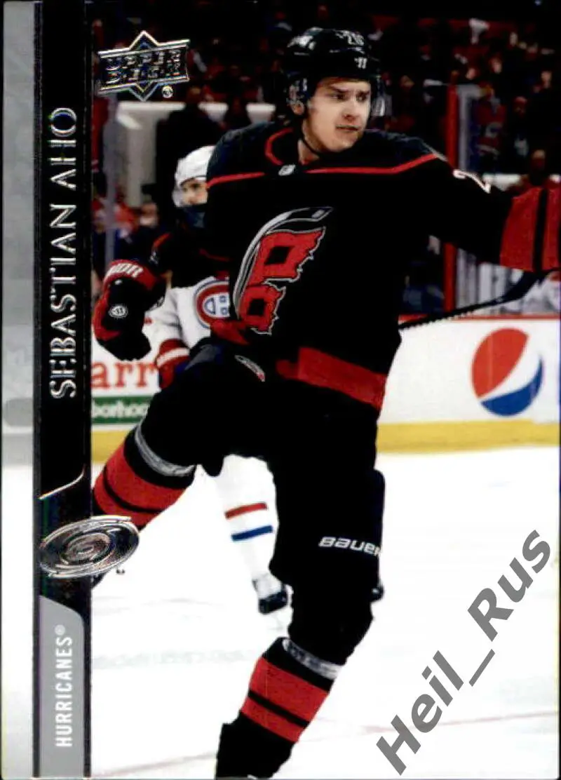 Хоккей Карточка Sebastian Aho/Себастьян Ахо Carolina Hurricanes/Каролина НХЛ/NHL