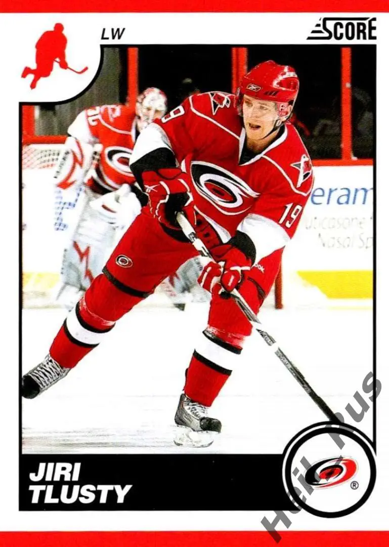 Хоккей; Карточка Jiri Tlusty/Иржи Тлустый (Carolina Hurricanes/Каролина) НХЛ/NHL