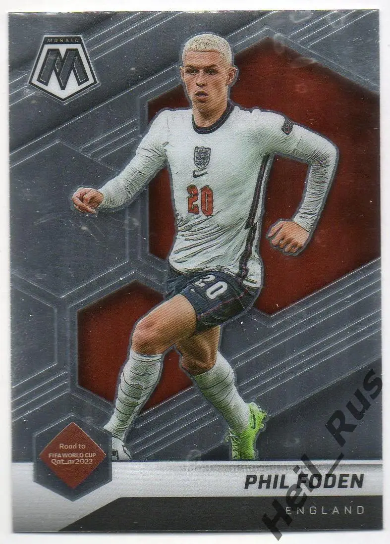Футбол Карточка Phil Foden/Фил Фоден (Англия, Манчестер Сити) 2022 Panini/Панини