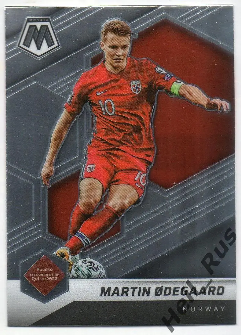 Футбол. Карточка Мартин Эдегор (Норвегия, Арсенал, Реал Мадрид) 2022 Panini