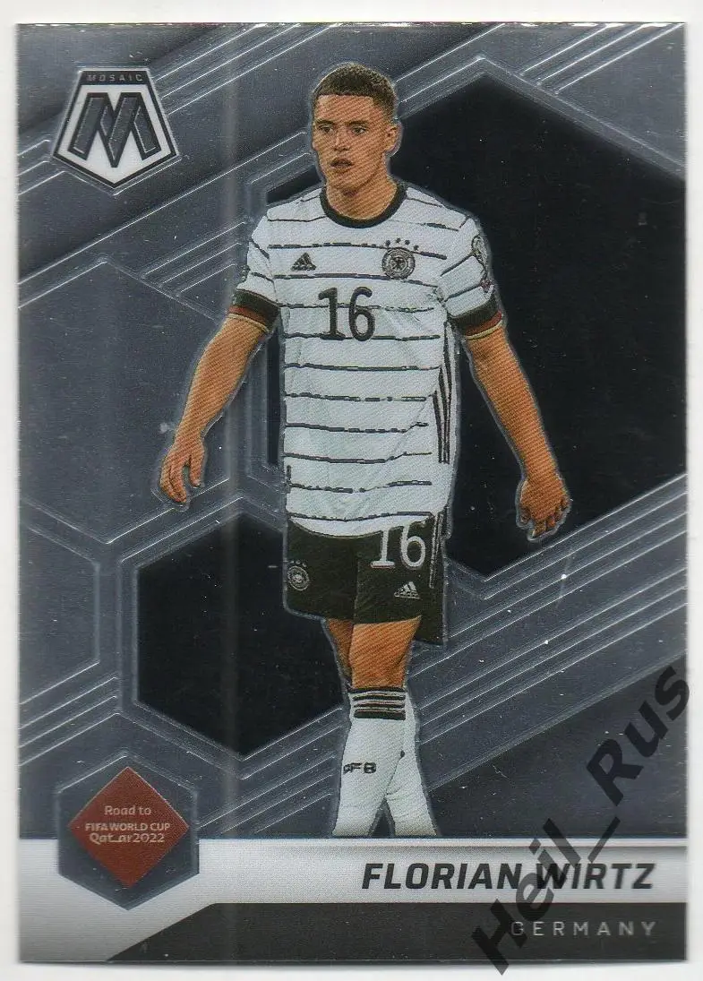 Футбол. Карточка Florian Wirtz/Флориан Вирц (Германия, Байер 04) 2022 Panini