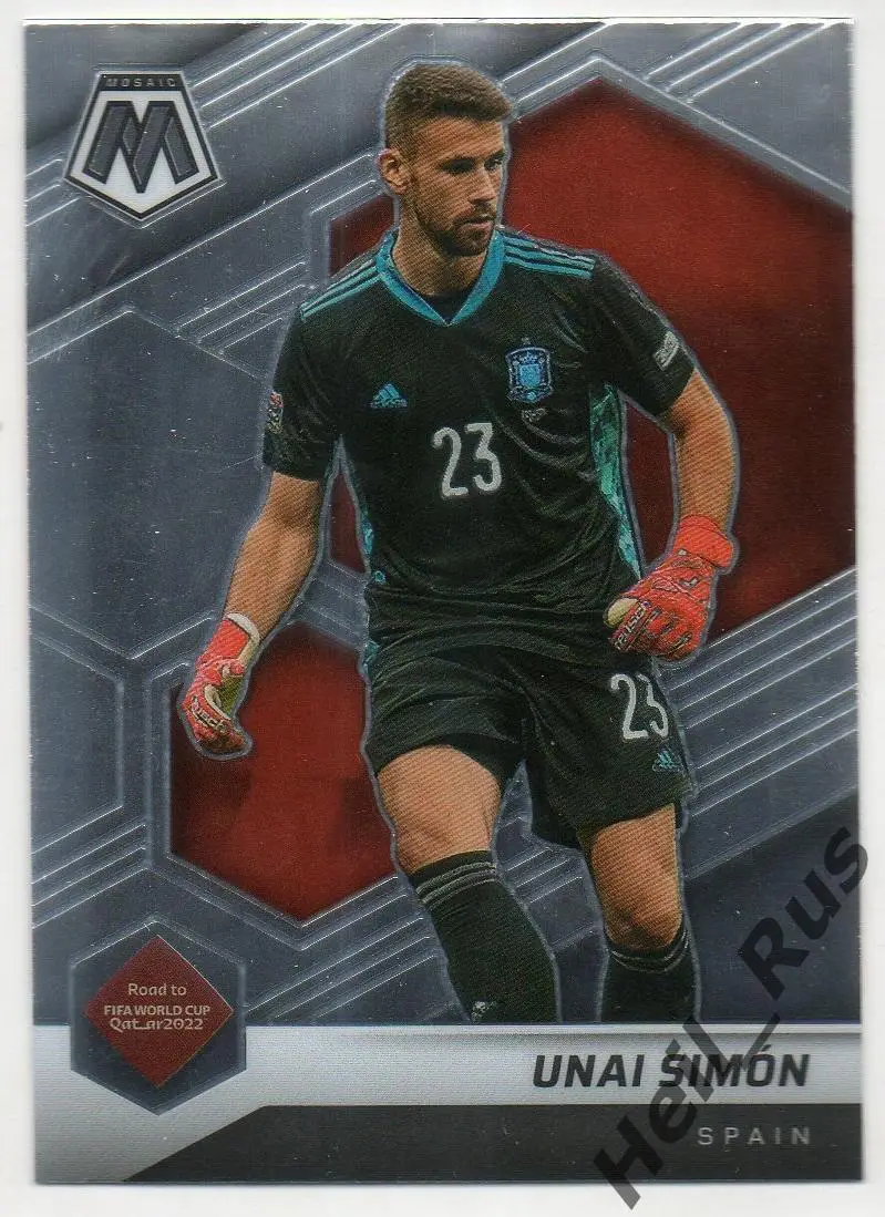 Футбол. Карточка Unai Simon/Унаи Симон (Испания, Атлетик Бильбао) 2022 Panini