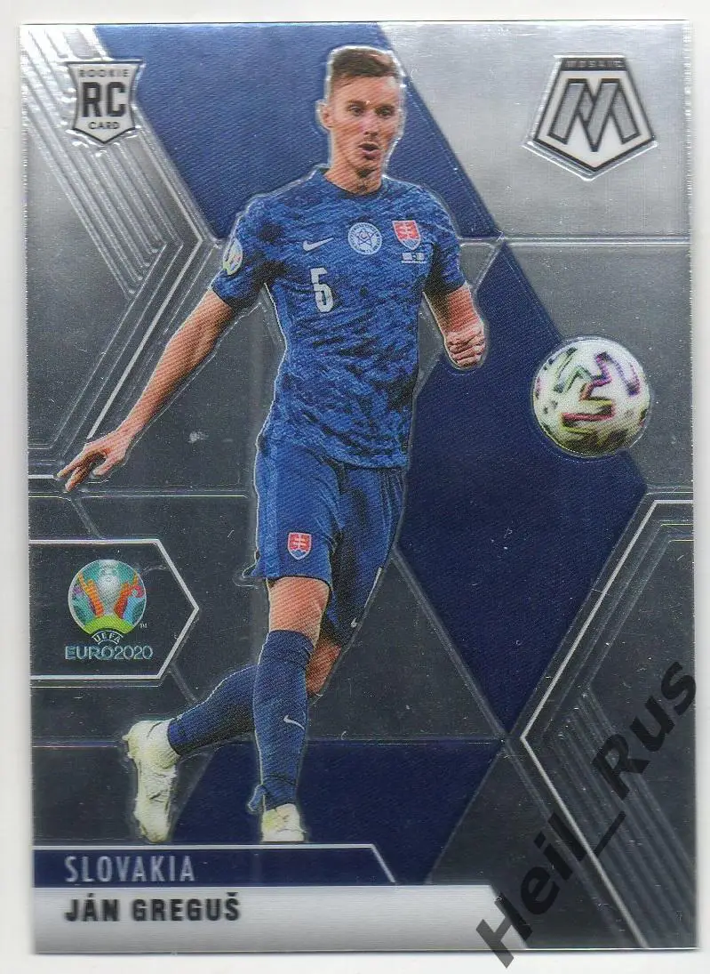Футбол. Карточка Jan Gregus/Ян Грегуш (Словакия) Euro/Евро 2020 Panini/Панини