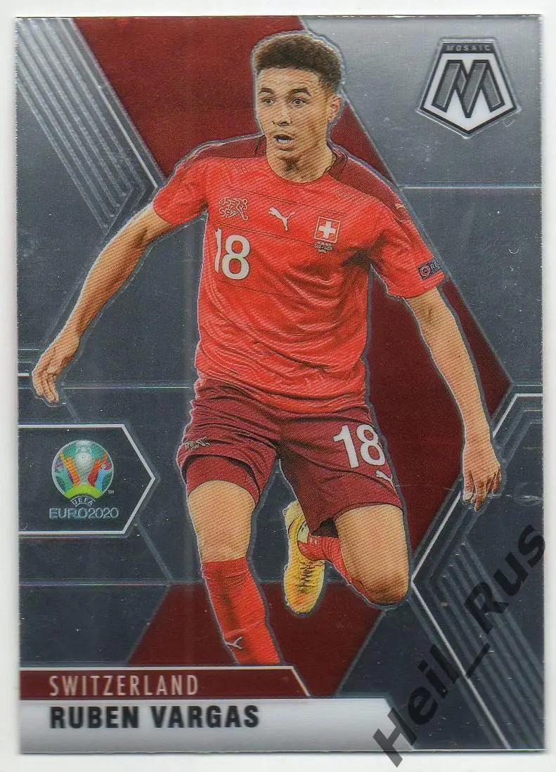 Футбол. Карточка Рубен Варгас (Швейцария, Аугсбург) Euro/Евро 2020 Panini/Панини