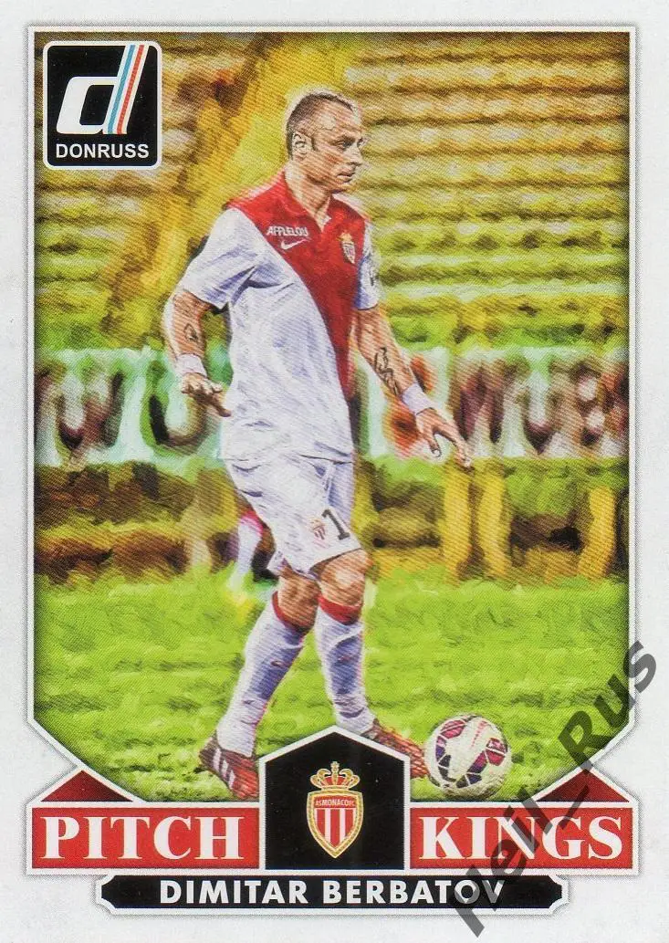 Футбол Карточка Димитар Бербатов Монако, Манчестер Юнайтед, Байер 04 Panini 2015