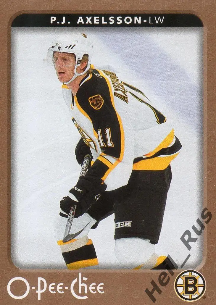 Хоккей Карточка P.J. Axelsson/Пер-Юхан Аксельссон (Boston Bruins/Бостон) НХЛ/NHL