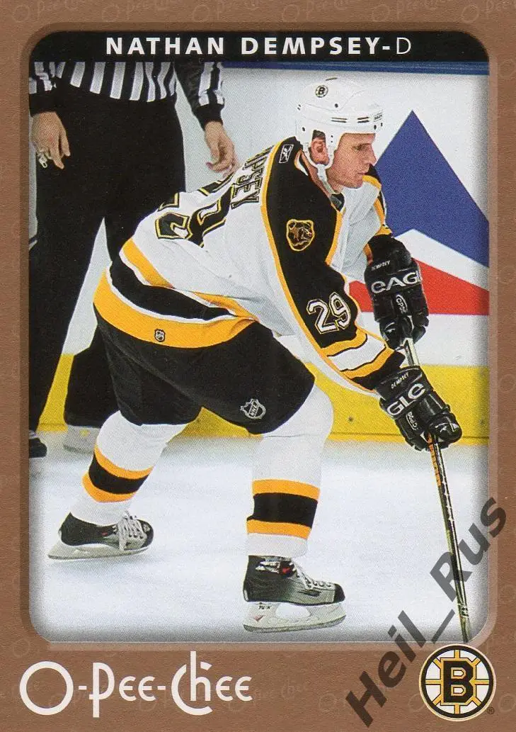 Хоккей. Карточка Nathan Dempsey/Натан Демпси Boston Bruins/Бостон Брюинз НХЛ/NHL