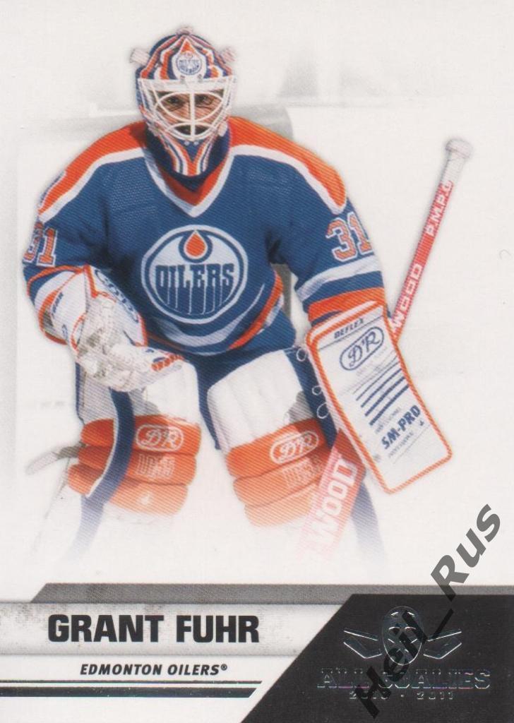 Хоккей. Карточка Grant Fuhr/Грант Фюр (Edmonton Oilers/Эдмонтон Ойлерз), НХЛ/NHL