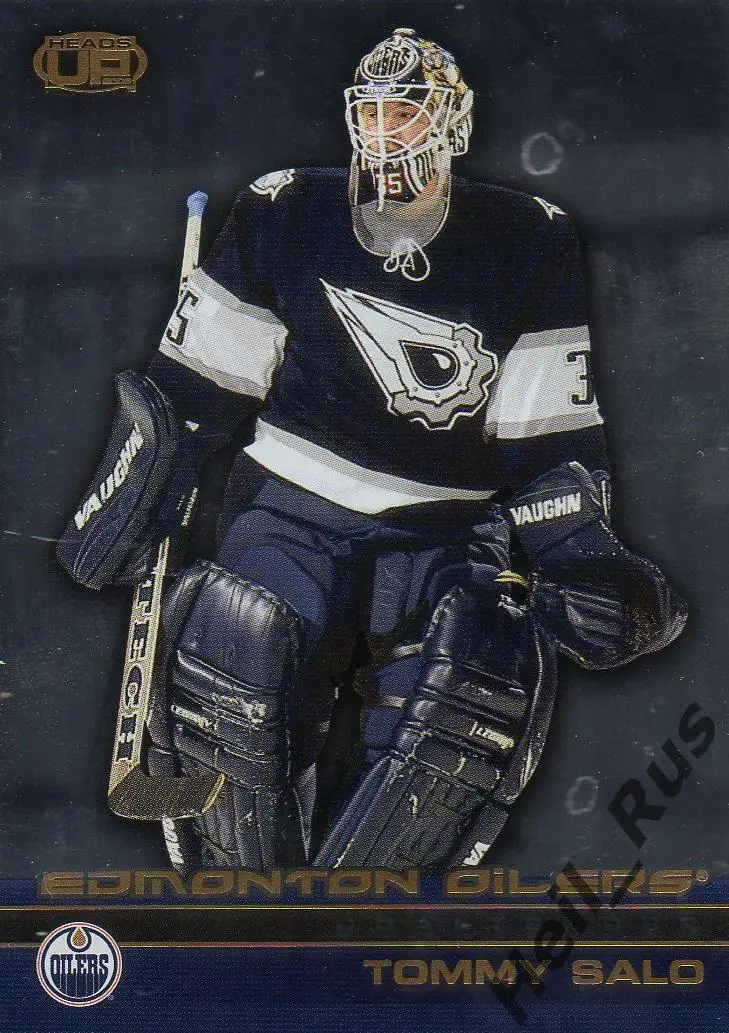 Хоккей. Карточка Tommy Salo/Томми Сало (Edmonton Oilers/Эдмонтон Ойлерз) НХЛ/NHL