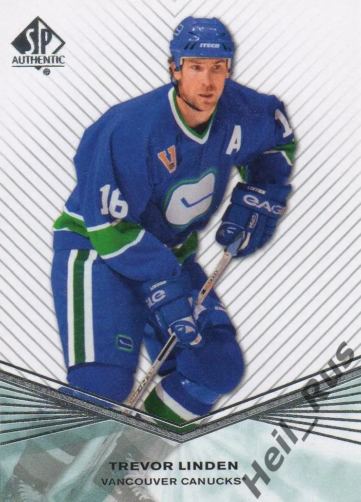 Хоккей. Карточка Trevor Linden/Тревор Линден Vancouver Canucks/Ванкувер НХЛ/NHL