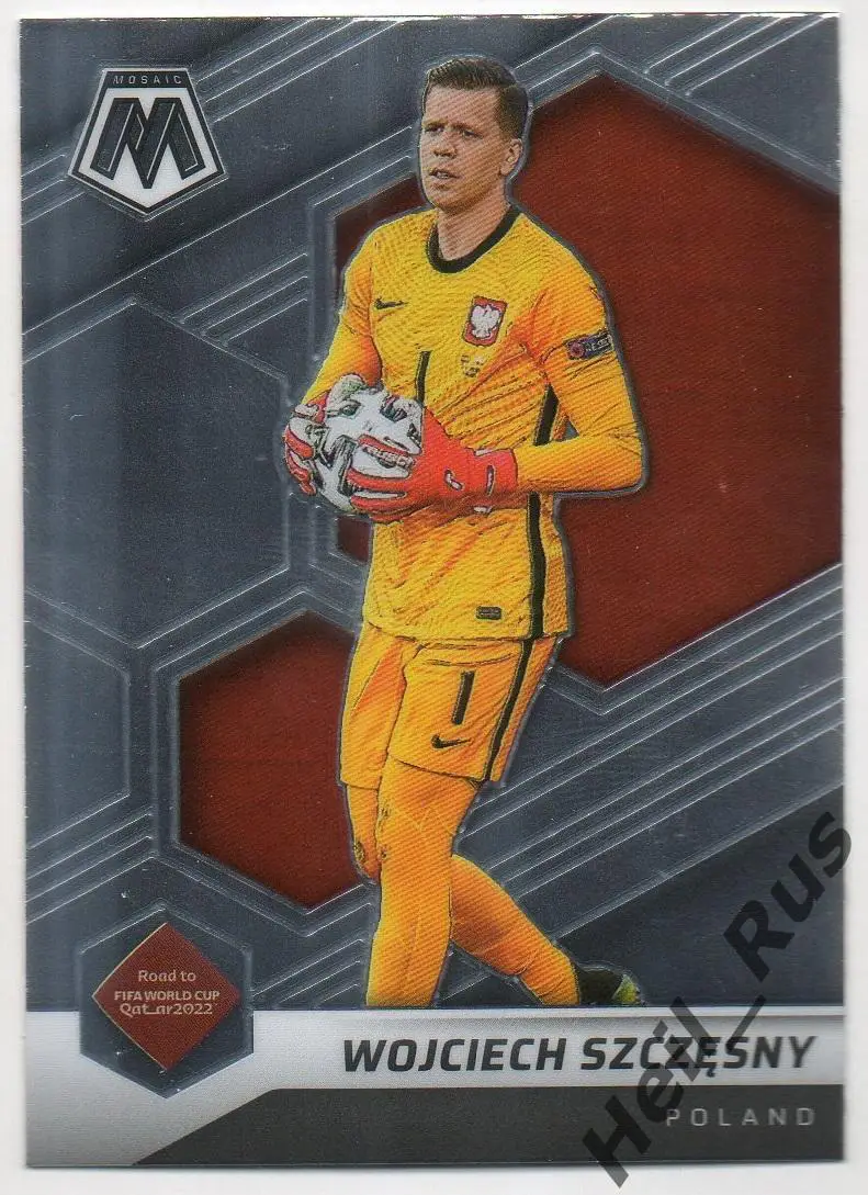 Футбол. Карточка Войцех Щенсный (Польша, Арсенал, Ювентус, Рома) 2022 Panini