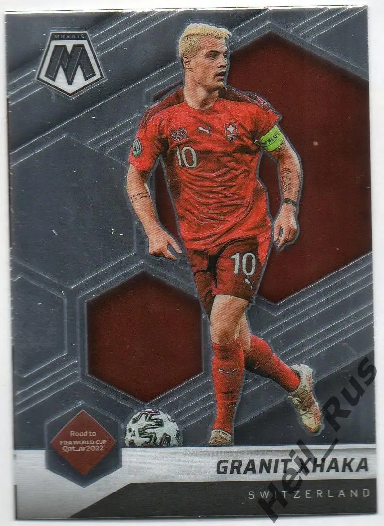 Футбол. Карточка Granit Xhaka/Гранит Джака Швейцария, Арсенал 2022 Panini/Панини