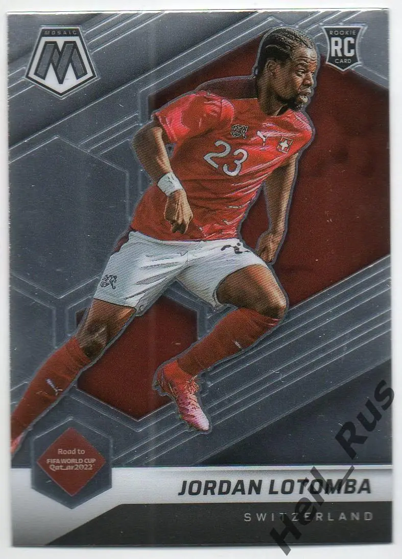 Футбол. Карточка Jordan Lotomba/Джордан Лотомба (Швейцария, Ницца) 2022 Panini
