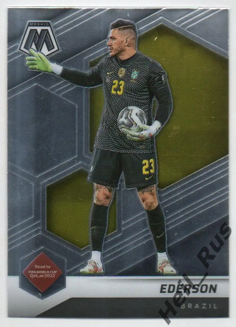 Футбол. Карточка Ederson/Эдерсон (Бразилия, Манчестер Сити, Бенфика) 2022 Panini