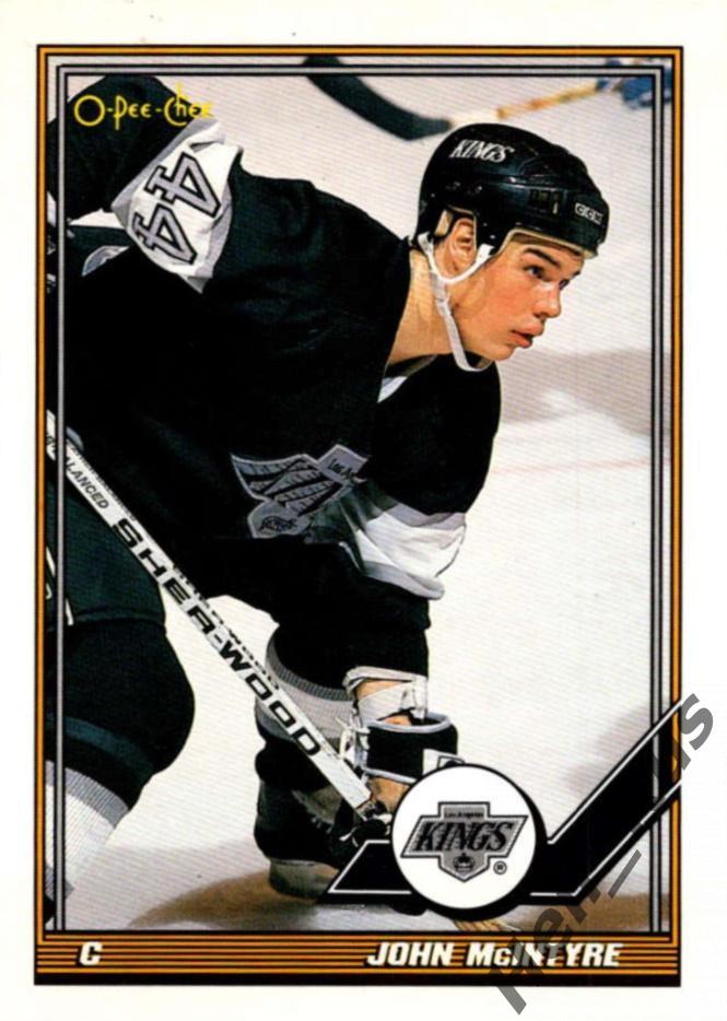 Хоккей. Карточка John McIntyre/Джон Макинтайр (Los Angeles Kings/Кингз) NHL/НХЛ