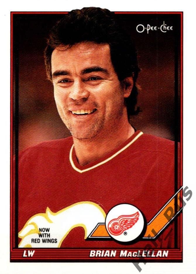 Хоккей. Карточка Брайан Маклеллан (Calgary Flames/Detroit Red Wings) НХЛ/NHL