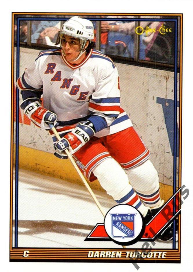 Хоккей Карточка Darren Turcotte/Даррен Тэркотт New York Rangers/Нью-Йорк NHL/НХЛ
