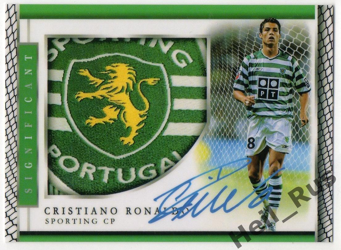 Футбол. Карточка с напечатанным автографом Криштиану Роналду (Спортинг Лиссабон)