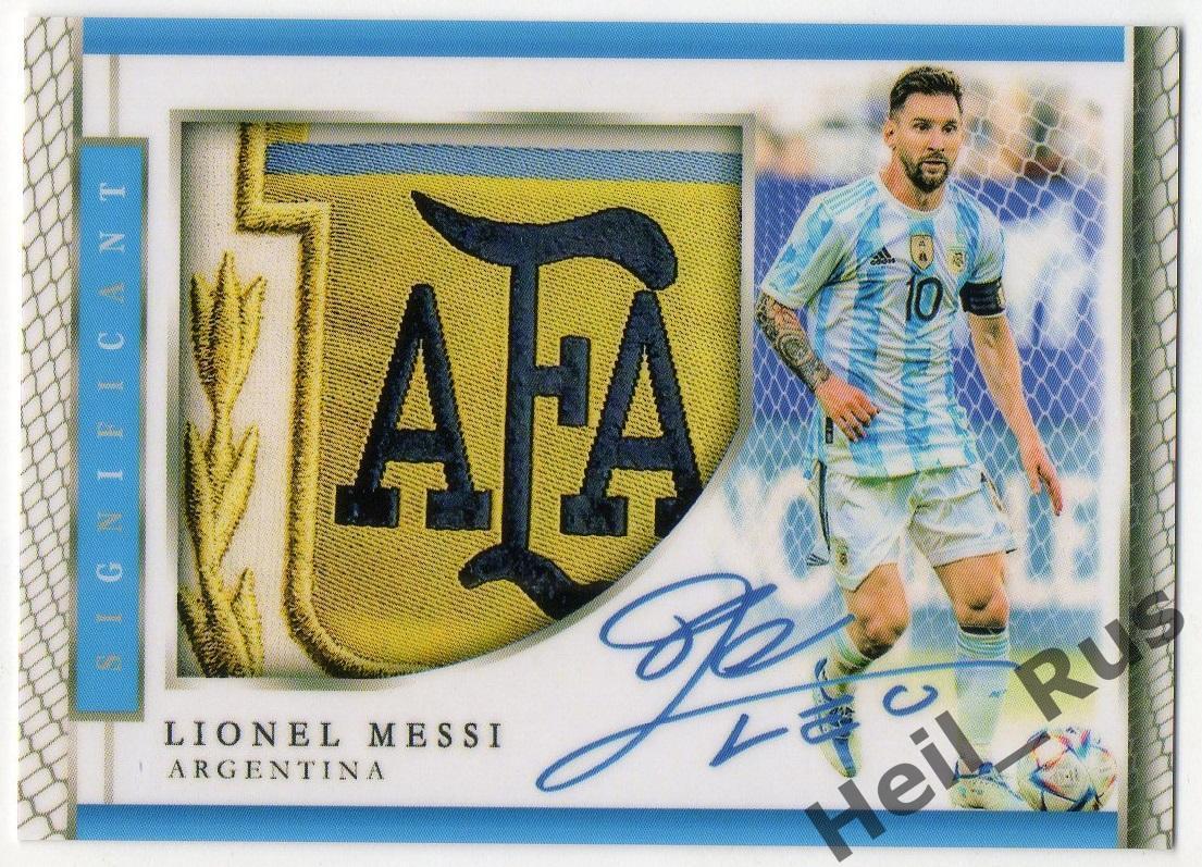 Футбол. Карточка с напечатанным автографом Lionel Messi/Лионель Месси Аргентина