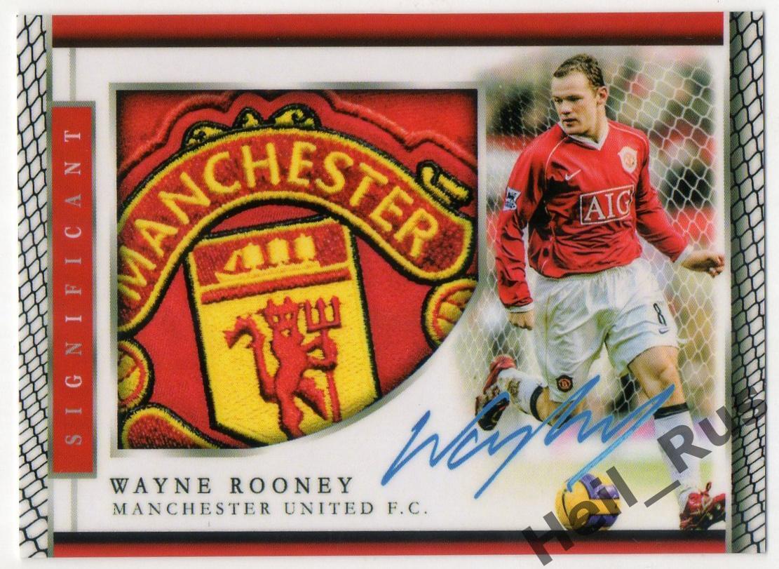 Футбол. Карточка с напечатанным автографом Rooney/Уэйн Руни (Манчестер Юнайтед)