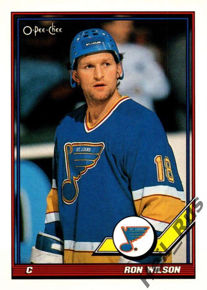 Хоккей. Карточка Ron Wilson/Рон Уилсон (St. Louis Blues/Сент-Луис Блюз) НХЛ/NHL
