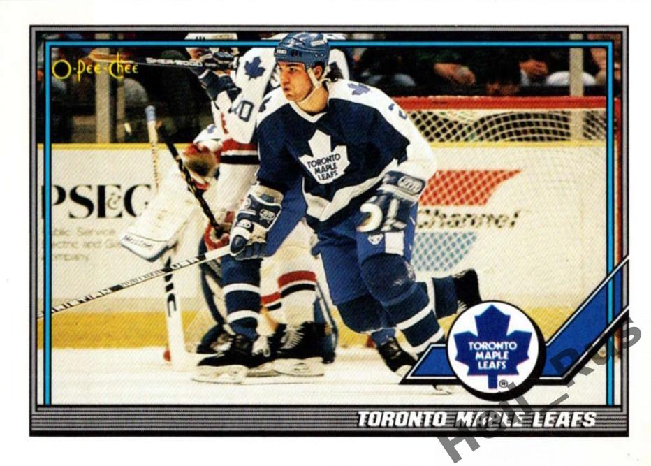 Хоккей. Карточка Toronto Maple Leafs/Торонто Мейпл Лифс НХЛ/NHL 1991-92