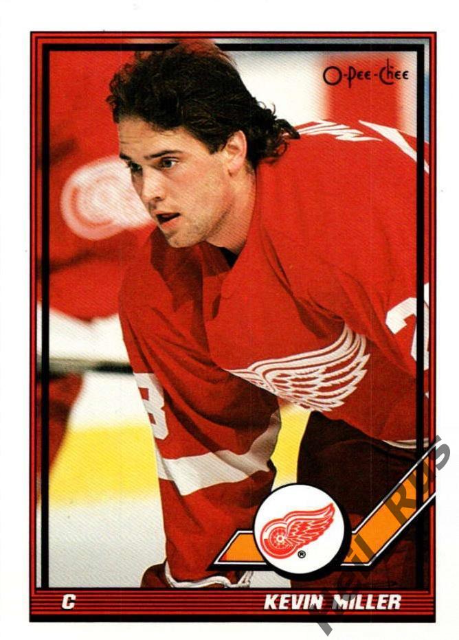 Хоккей. Карточка Kevin Miller/Кевин Миллер (Detroit Red Wings / Детройт) НХЛ/NHL