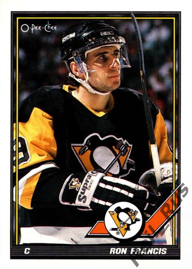 Хоккей; Карточка Ron Francis/Рон Фрэнсис (Pittsburgh Penguins/Питтсбург) НХЛ/NHL