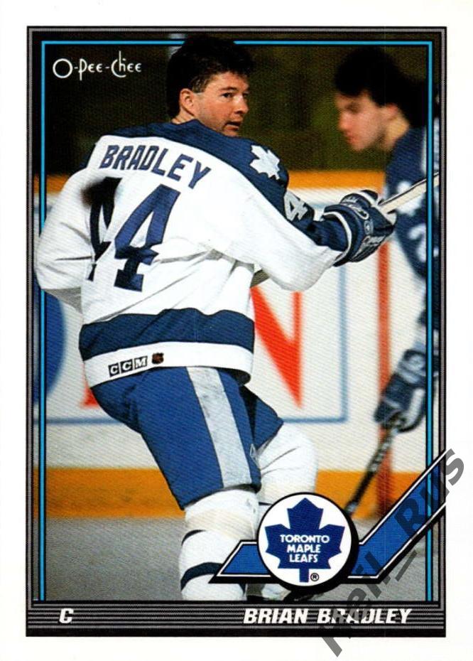 Хоккей. Карточка Brian Bradley/Брайан Брэдли Toronto Maple Leafs/Торонто НХЛ/NHL