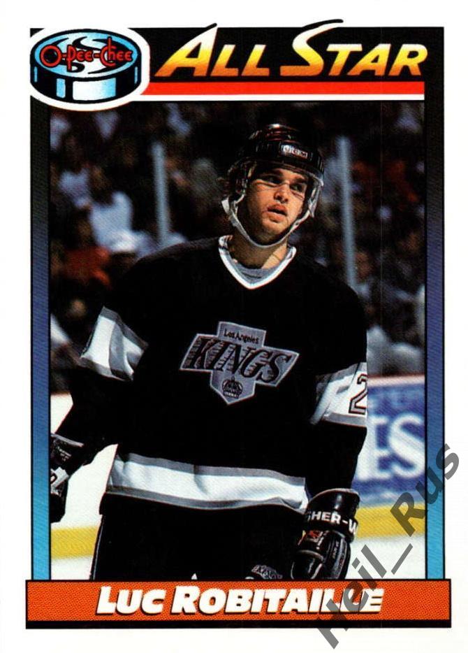Хоккей; Карточка Luc Robitaille/Люк Робитайл (Los Angeles Kings/Кингз) НХЛ/NHL