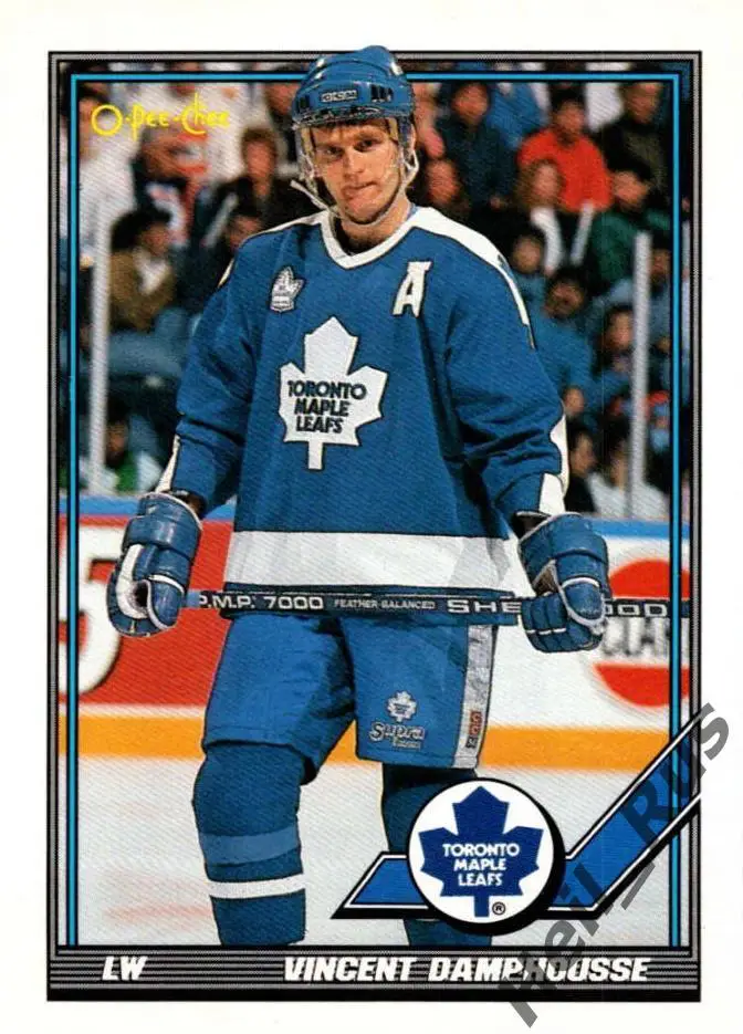 Хоккей. Карточка Damphousse/Венсан Дамфусс (Toronto Maple Leafs/Торонто) НХЛ/NHL