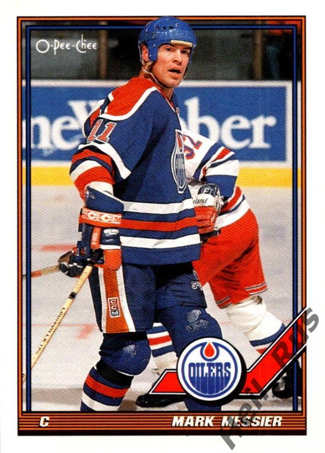 Хоккей Карточка Mark Messier/Марк Мессье Edmonton Oilers/Эдмонтон Ойлерз НХЛ/NHL