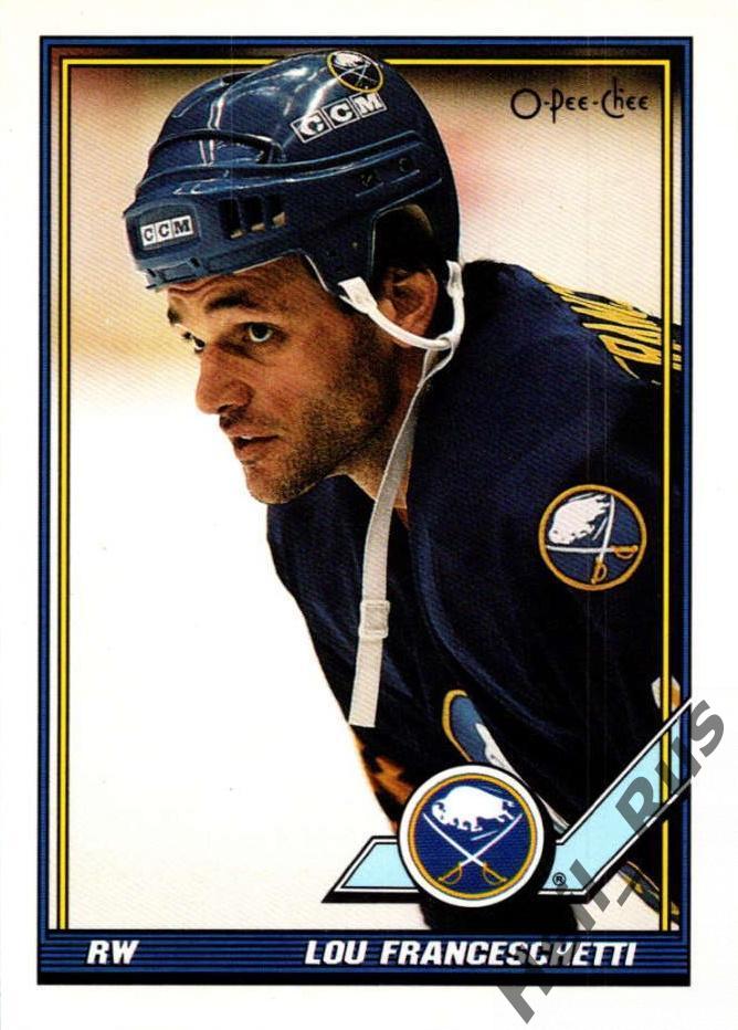 Хоккей Карточка Lou Franceschetti/Лу Франческетти Buffalo Sabres/Баффало НХЛ/NHL