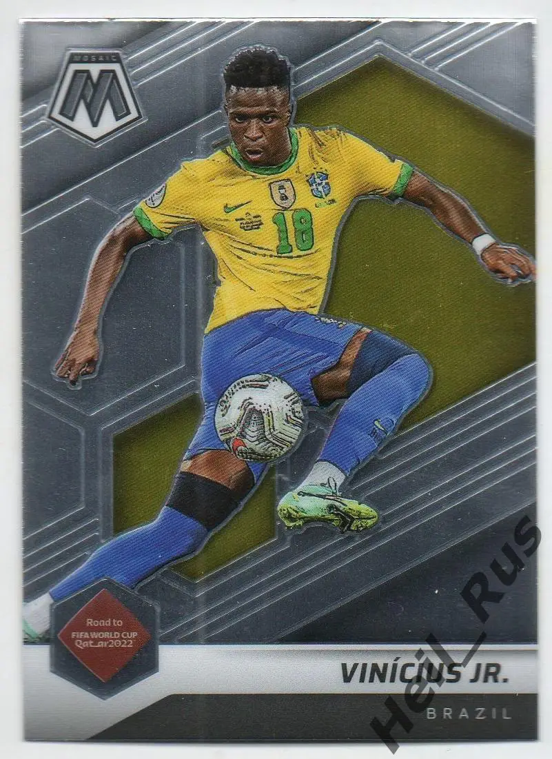 Футбол. Карточка Винисиус Жуниор (Бразилия, Реал Мадрид, Фламенго) 2022 Panini